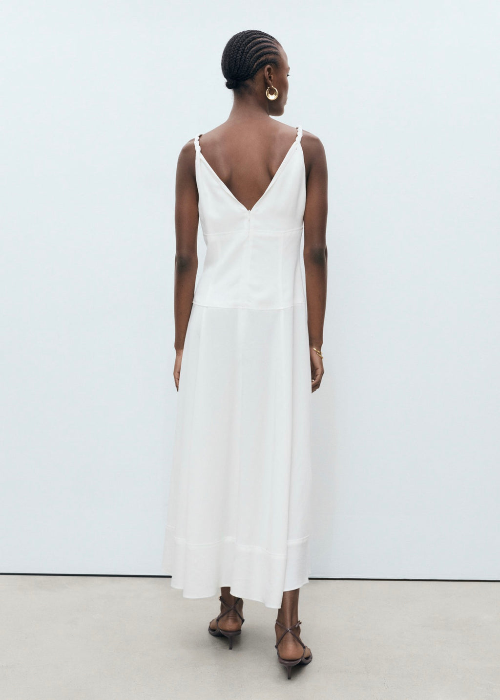 Robe Longue Col V