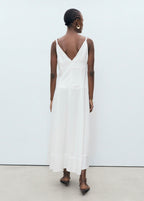 Robe Longue Col V