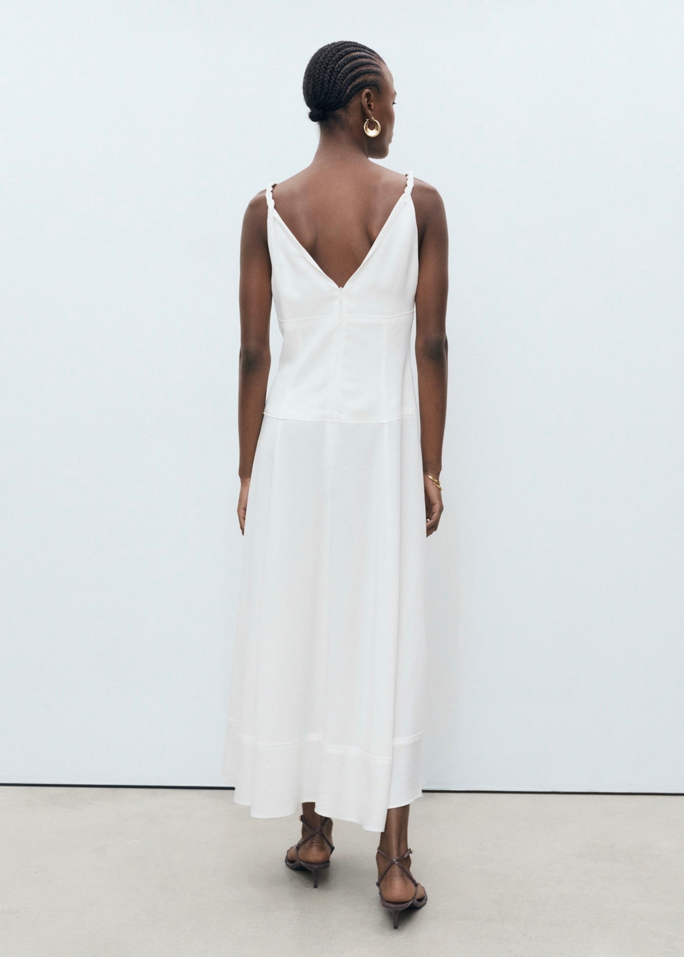 Robe Longue Col V