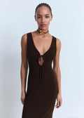 Robe En Maille Décolleté