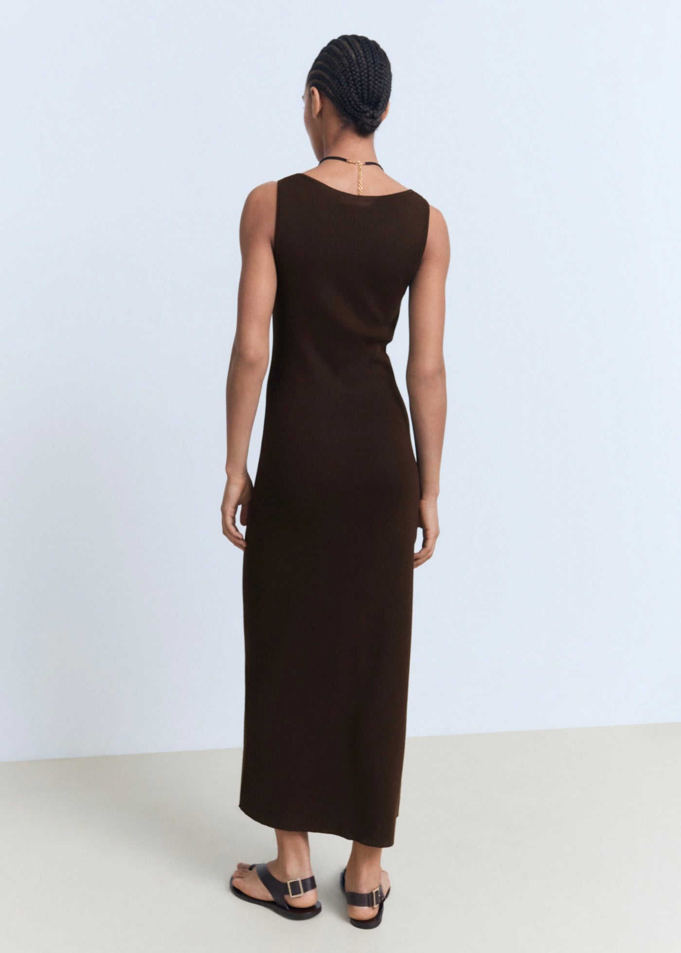 Robe En Maille Décolleté
