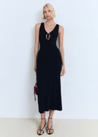 Robe En Maille Décolleté