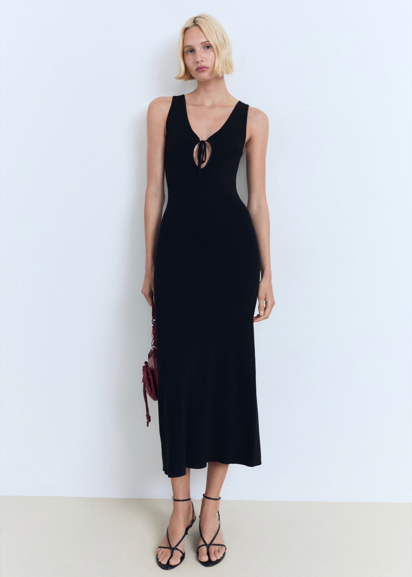Robe En Maille Décolleté
