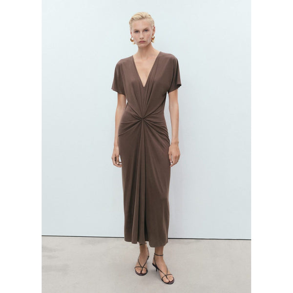 Robe Col V Froncé