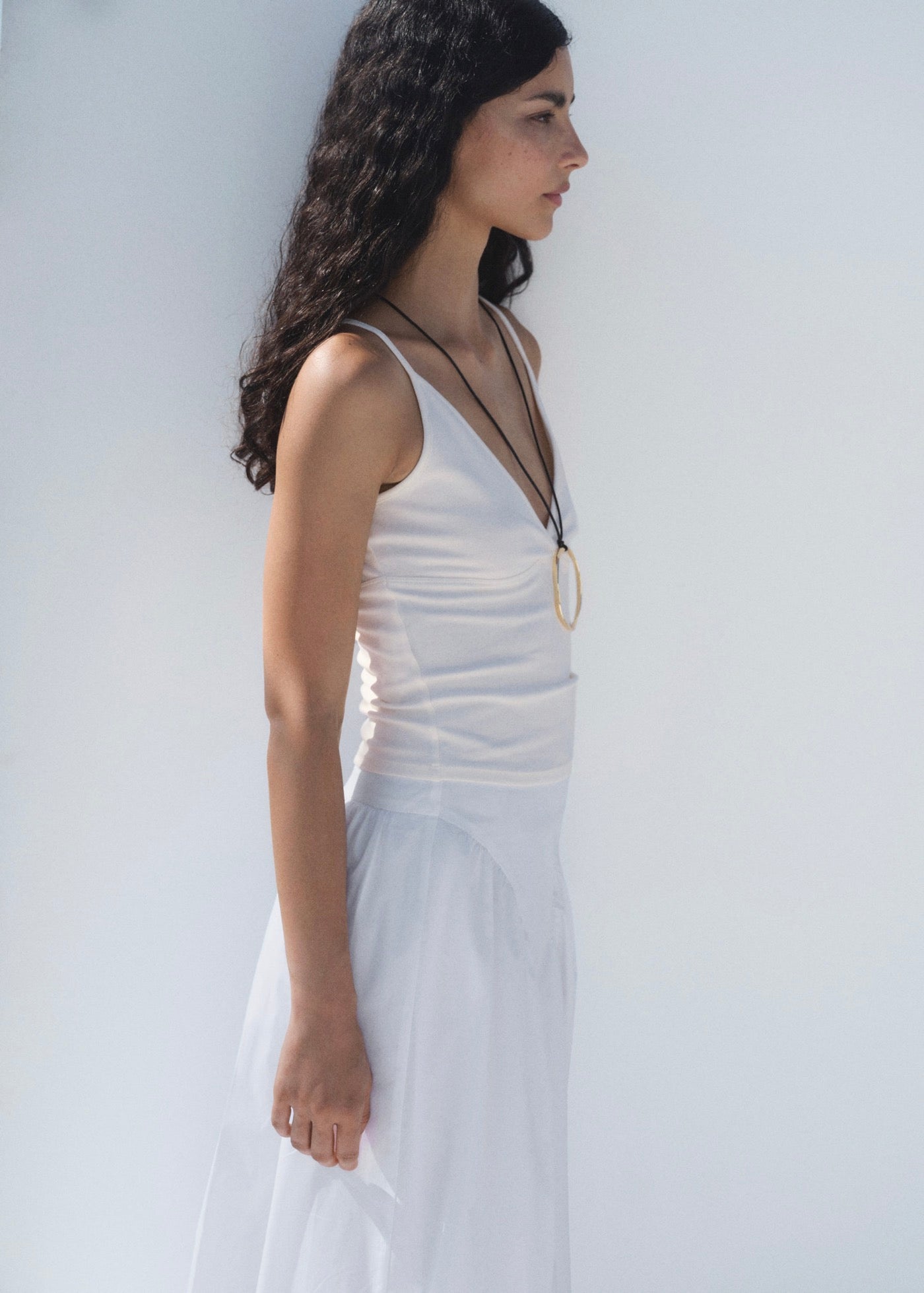 Top Coton Décolleté En V