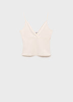 Top Coton Décolleté En V