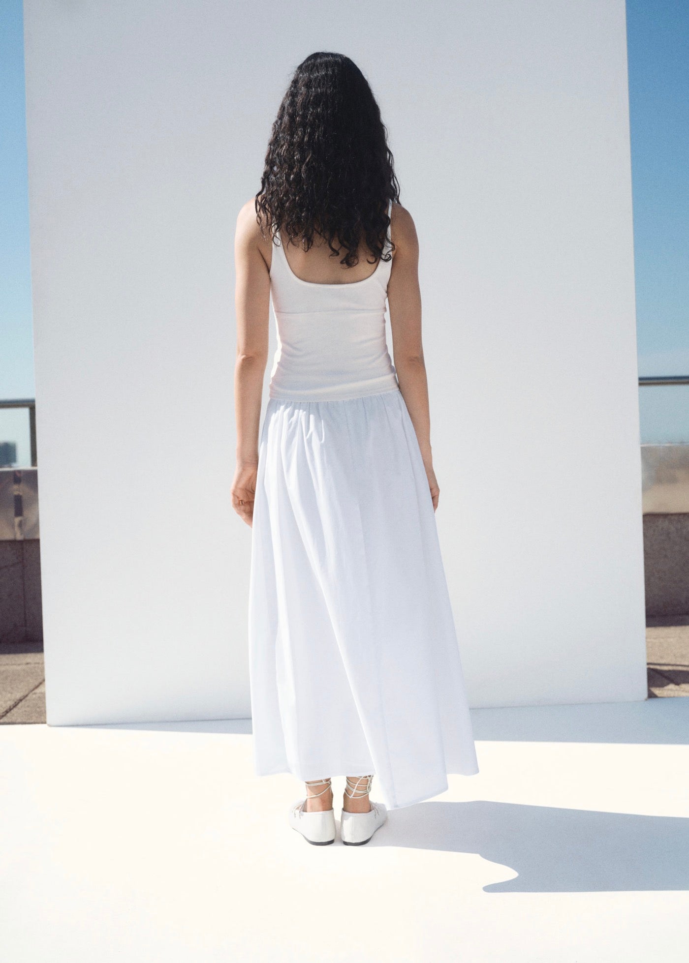 Top Coton Décolleté En V