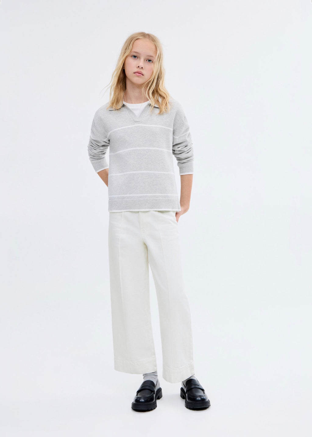 Jean Culotte1 Blanc - Fille