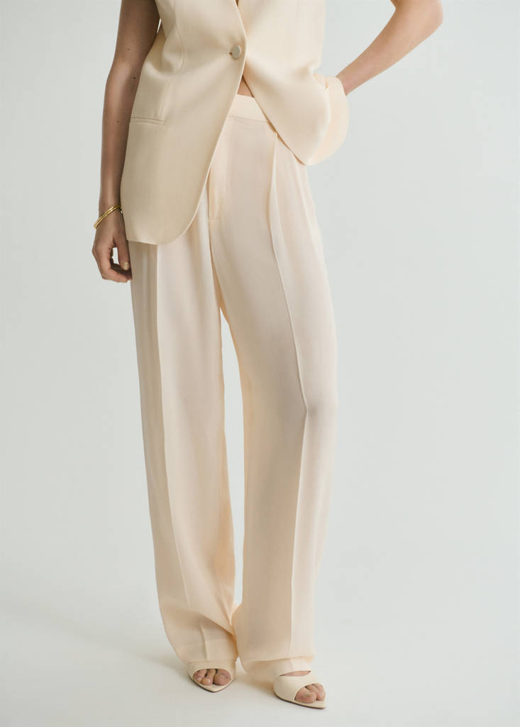Pantalon Costume Droit Fluide
