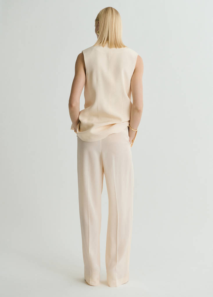 Pantalon Costume Droit Fluide
