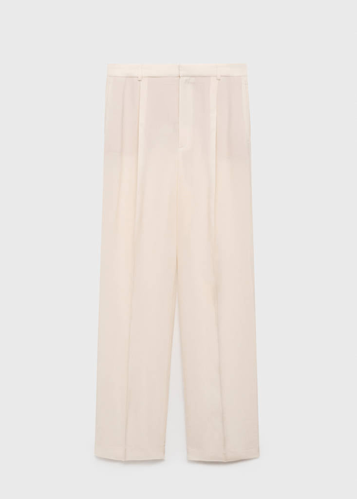 Pantalon Costume Droit Fluide