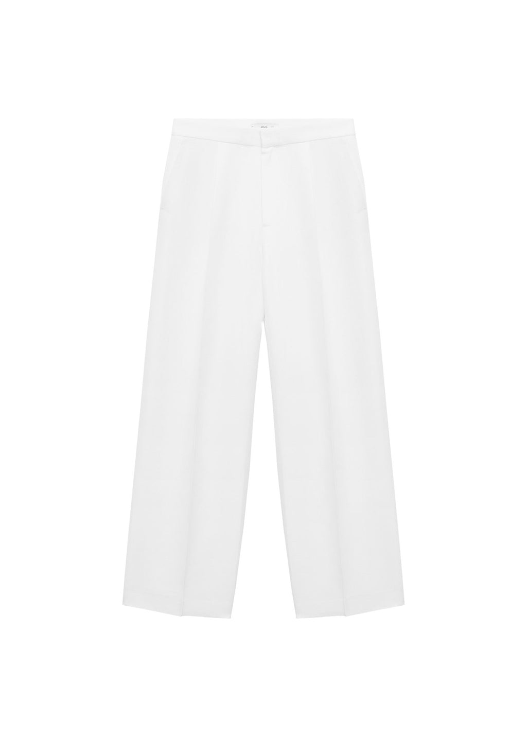 Pantalon Mélange De Lin Pinces