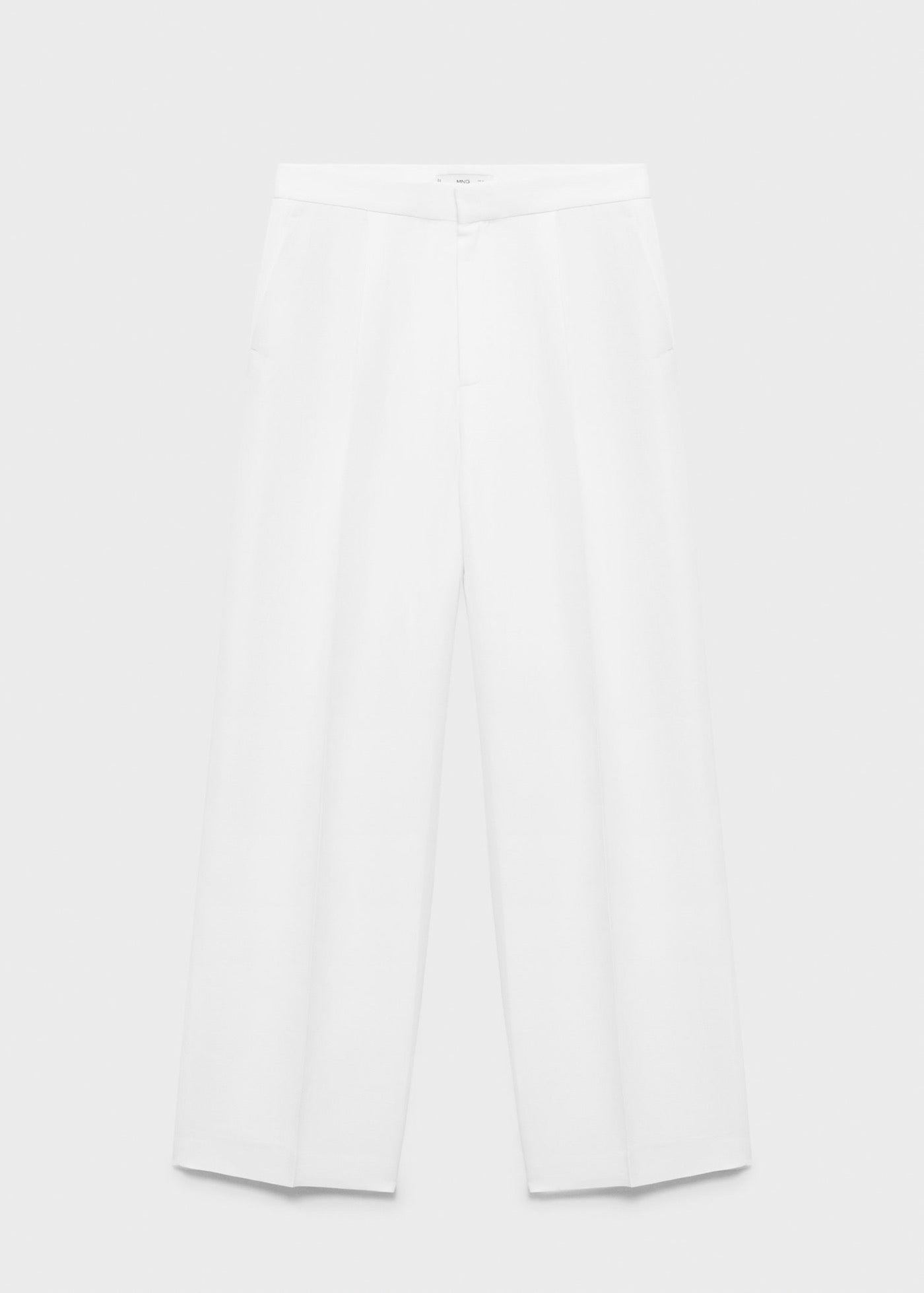 Pantalon Mélange De Lin Pinces
