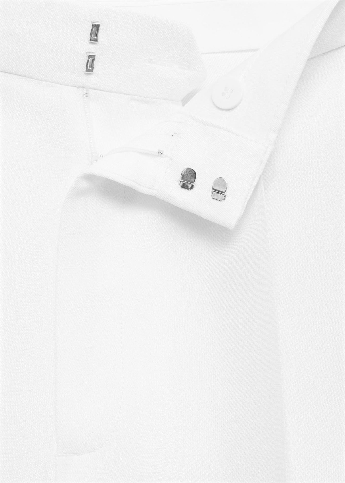 Pantalon Mélange De Lin Pinces