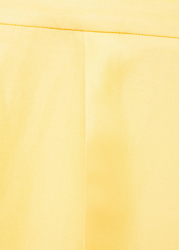 Pantalon Mélange De Lin Pinces