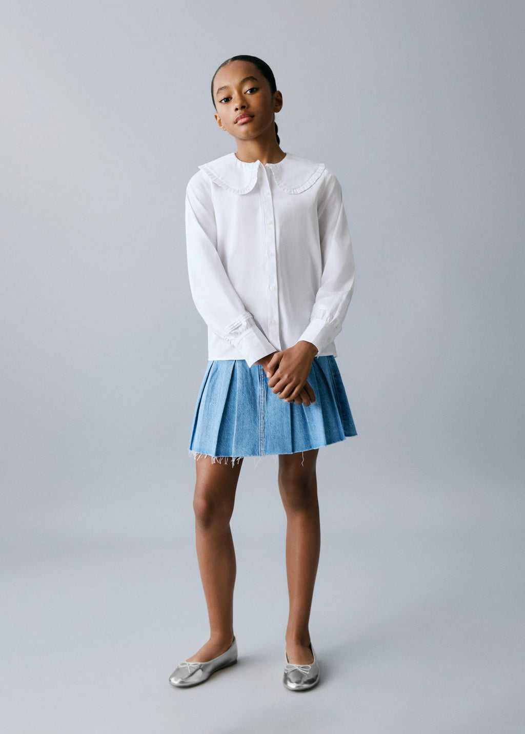 Chemise Carmen Blanc - Fille
