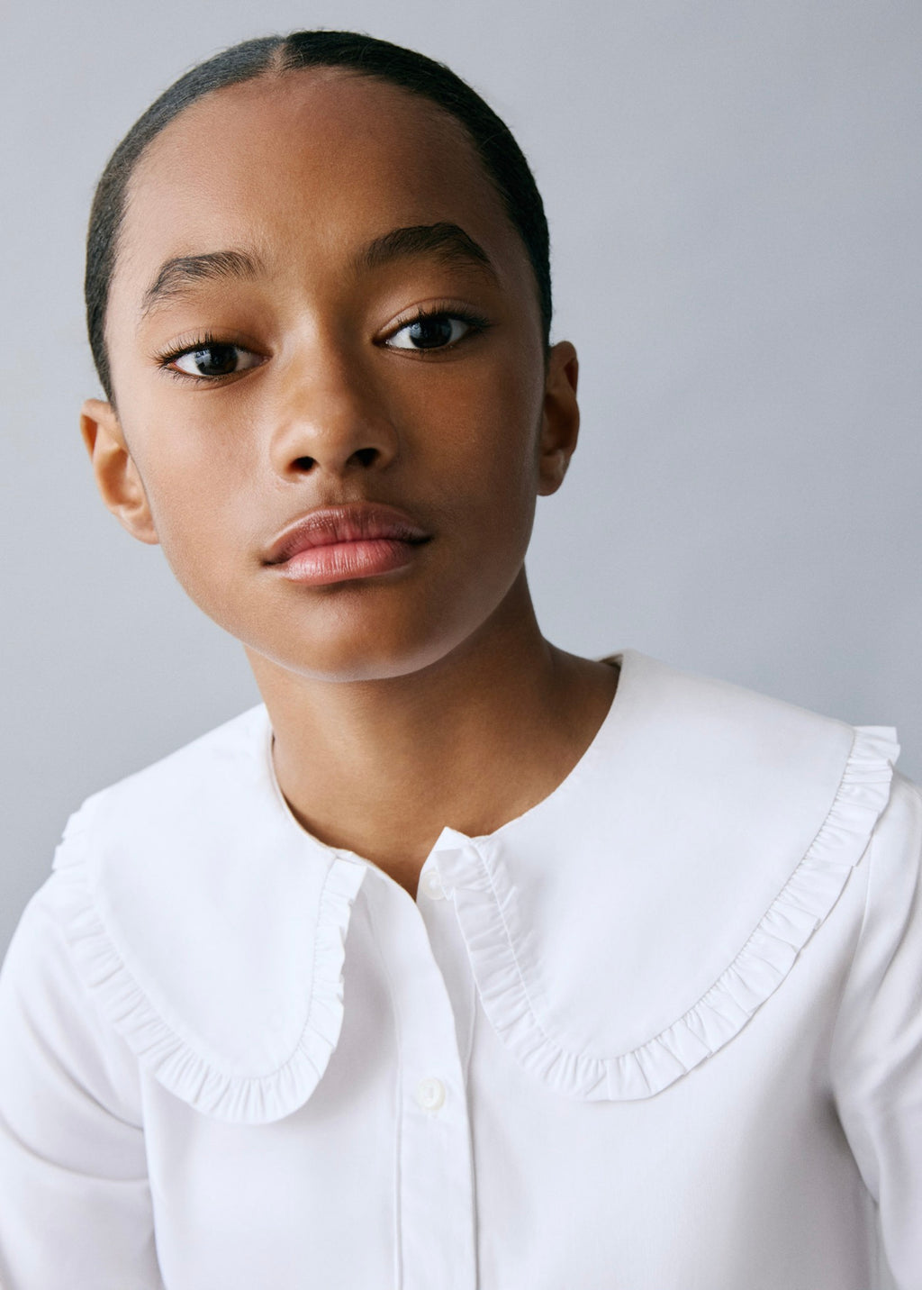 Chemise Carmen Blanc - Fille