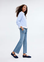 Jean Utility1 Bleu Moyen - Fille