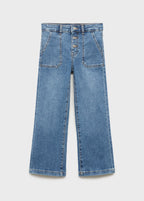 Jean Utility1 Bleu Moyen - Fille