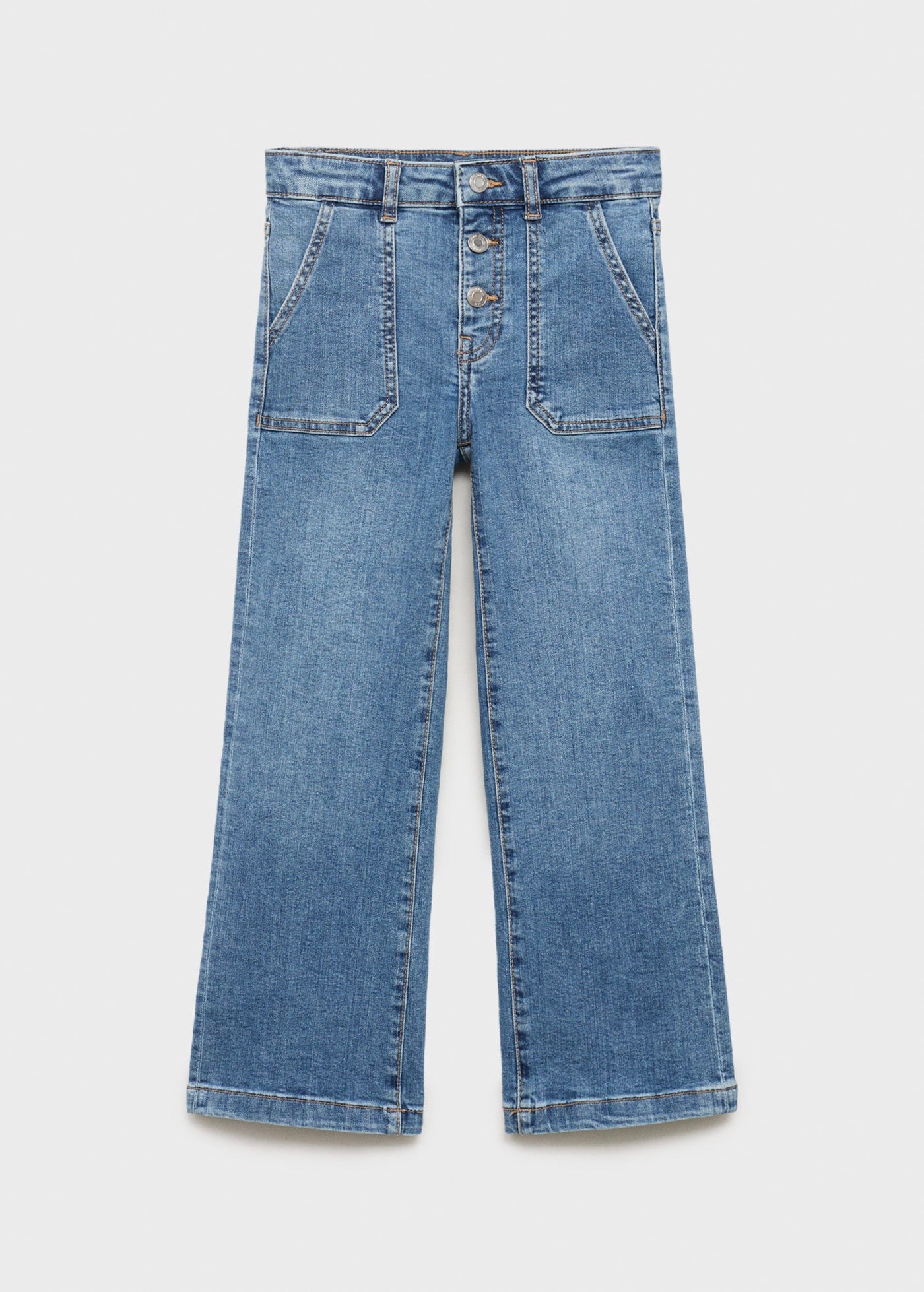 Jean Utility1 Bleu Moyen - Fille