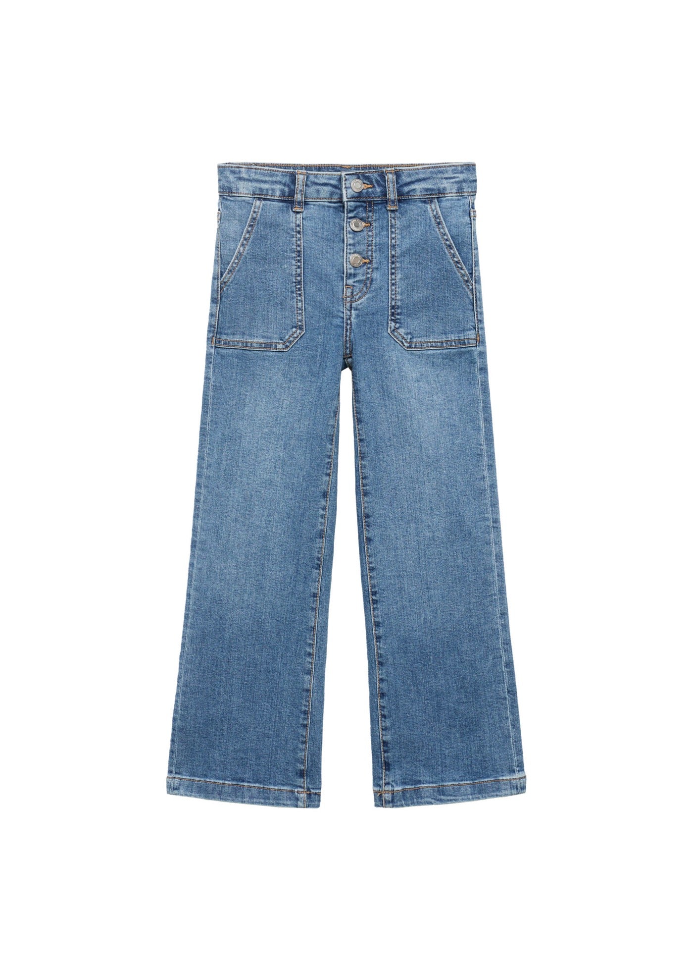 Jean Utility1 Bleu Moyen - Fille