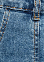 Jean Utility1 Bleu Moyen - Fille