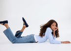 Jean Utility1 Bleu Moyen - Fille