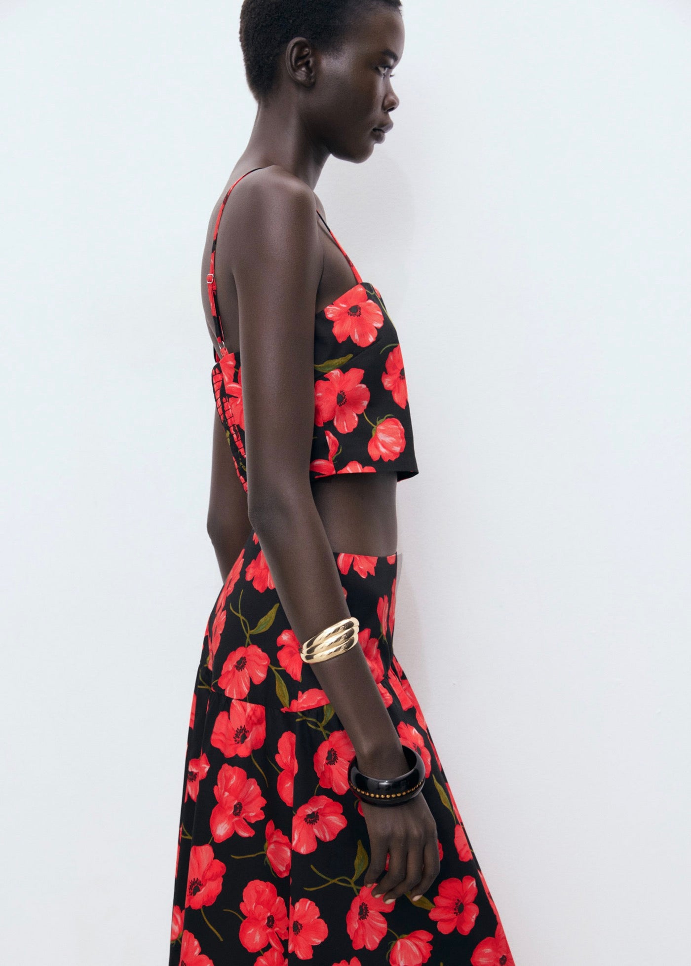 Crop Top À Fleurs