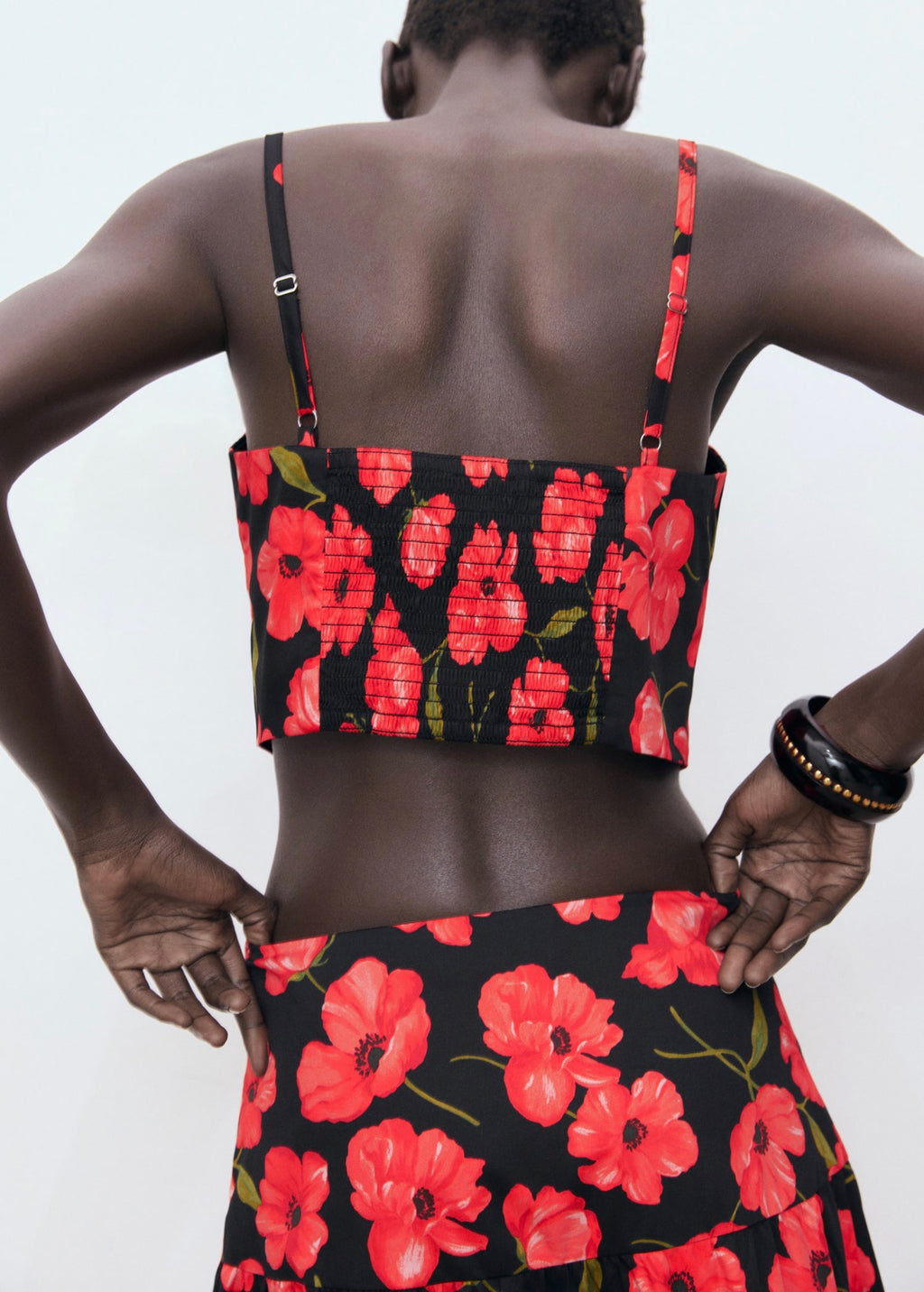 Crop Top À Fleurs