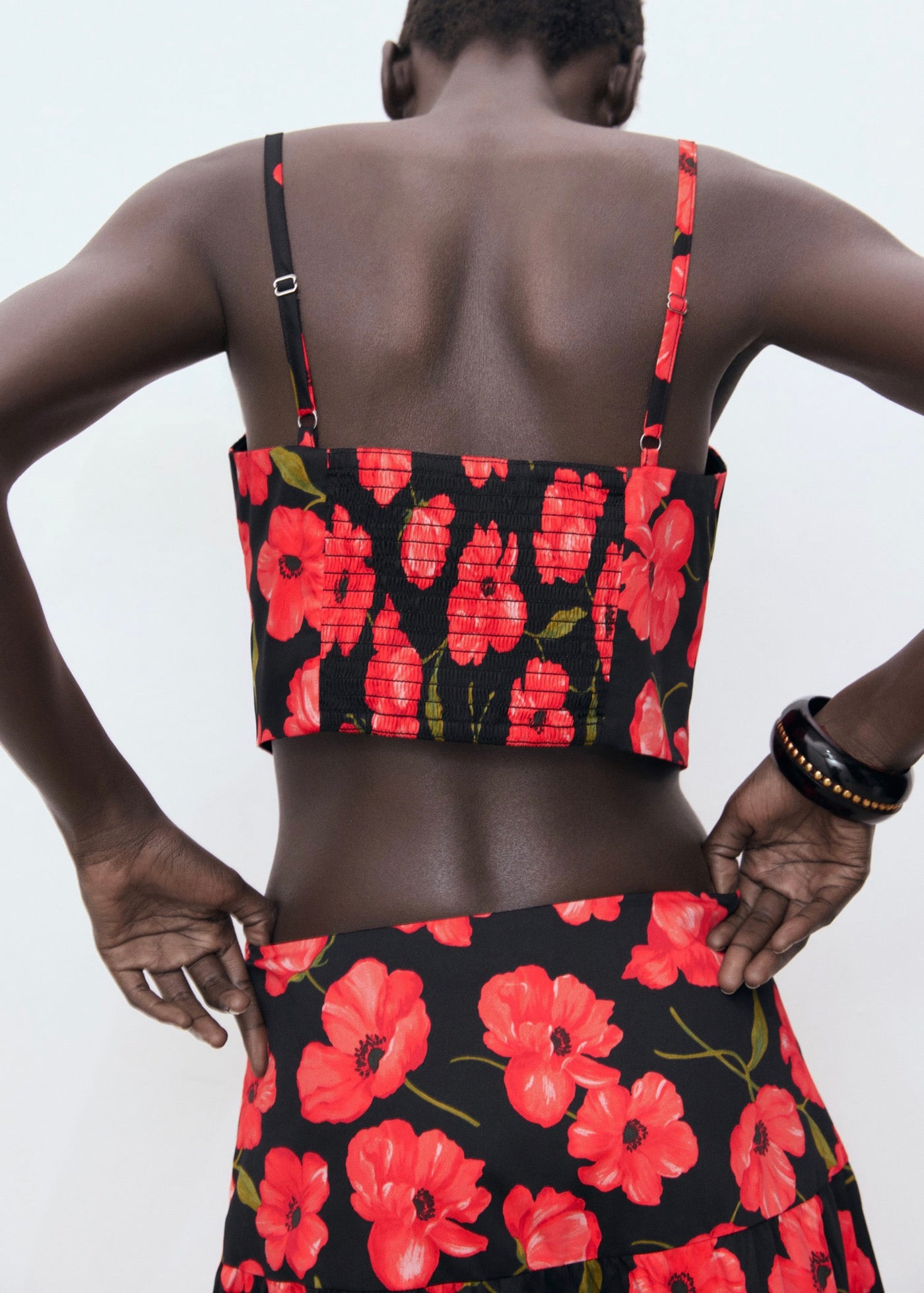 Crop Top À Fleurs