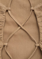 Top Drapé Dos Croisé