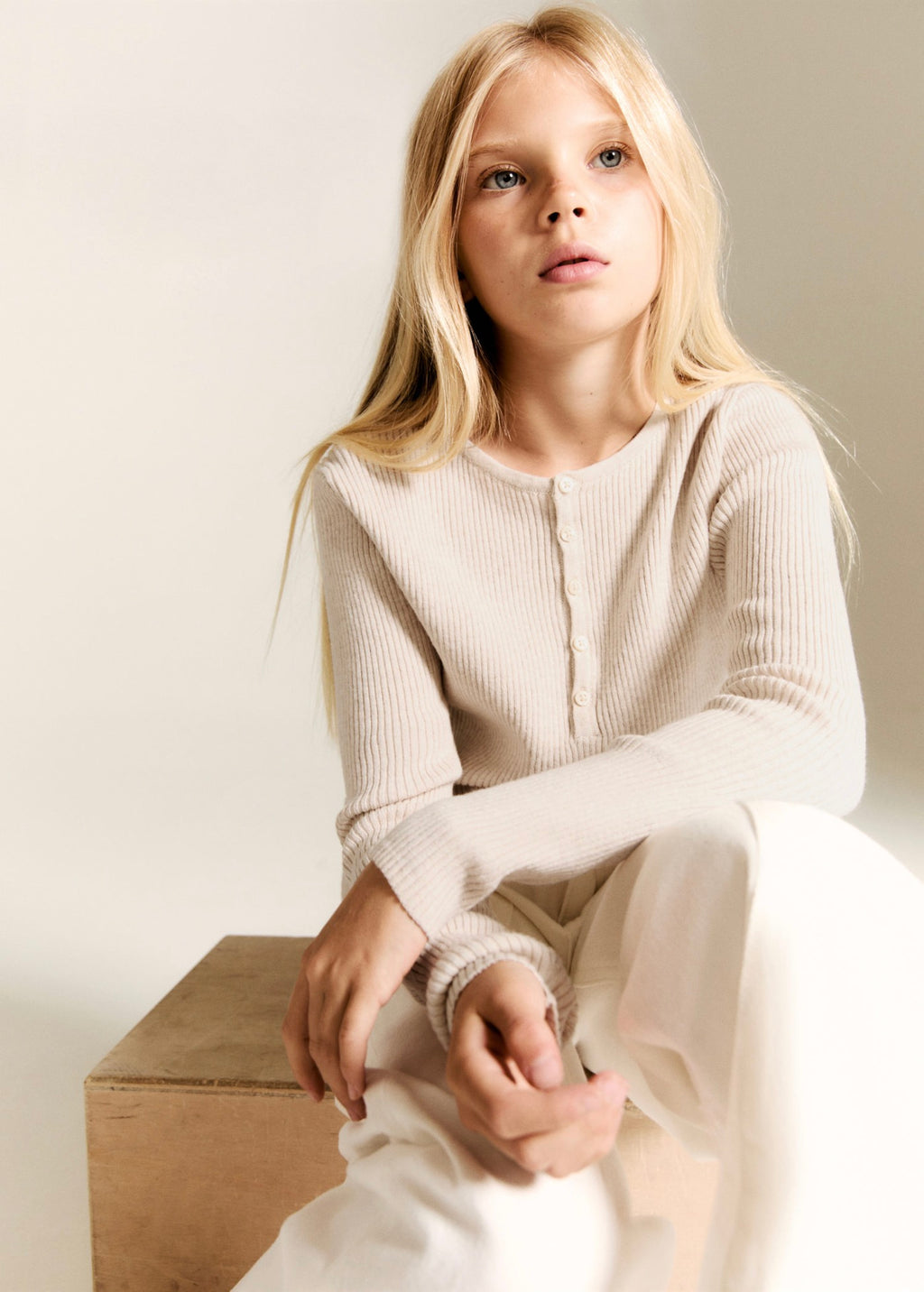 Jersey Willow Beige - Niña