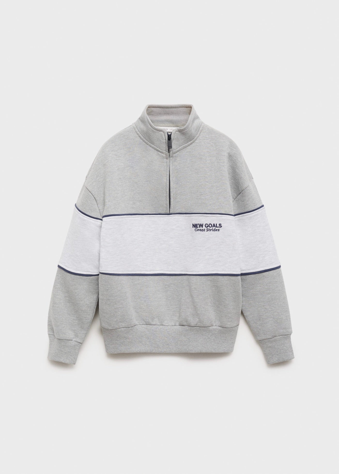 Sudadera Apres Gris Medio Jaspeado - Niño