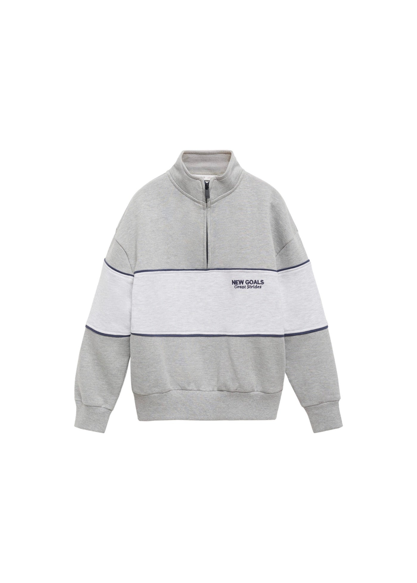Sudadera Apres Gris Medio Jaspeado - Niño