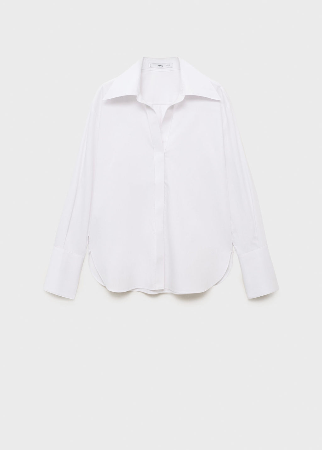 Chemise À Revers Et Fermeture Dissimulée