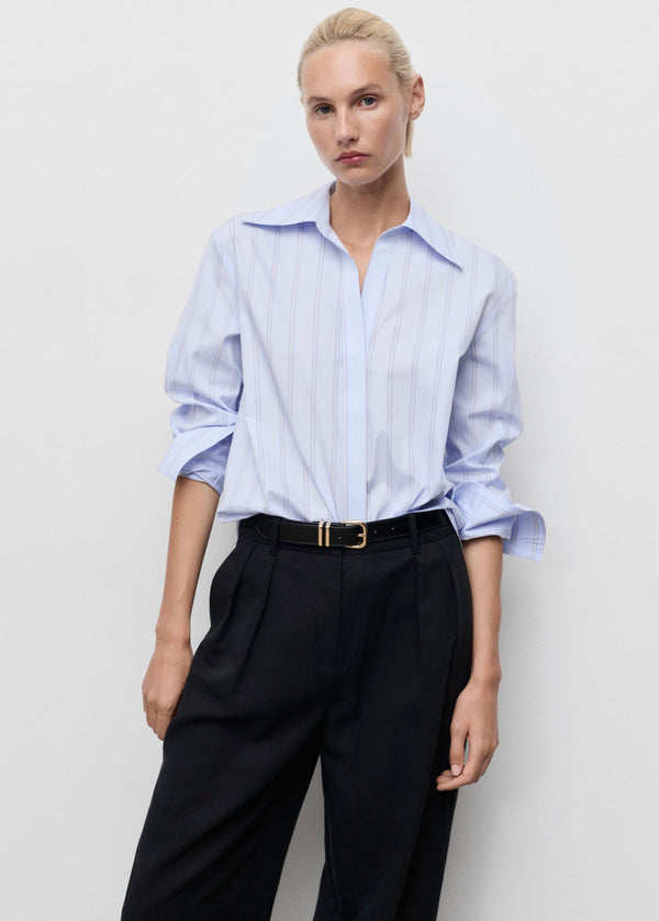 Chemise Rayures Revers