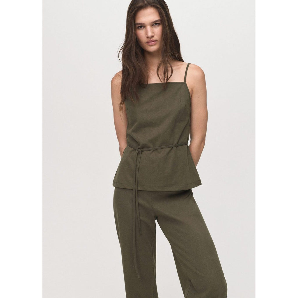 Pantalon Droit Taille Élastique