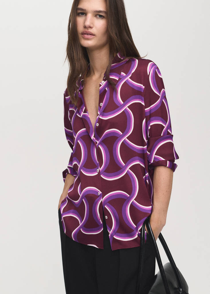Chemise À Imprimé Abstrait