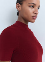 Abito In Maglia Collo Alto