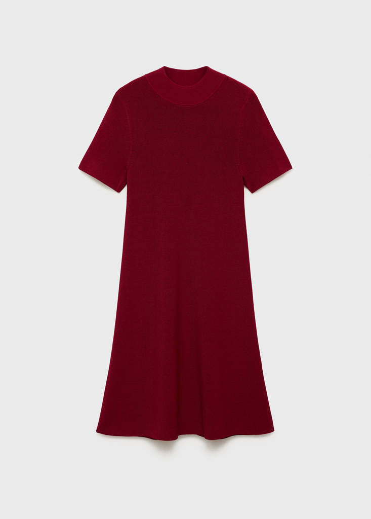 Abito In Maglia Collo Alto