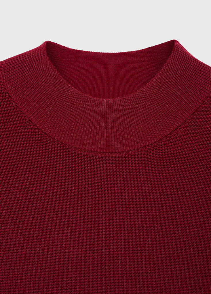 Abito In Maglia Collo Alto