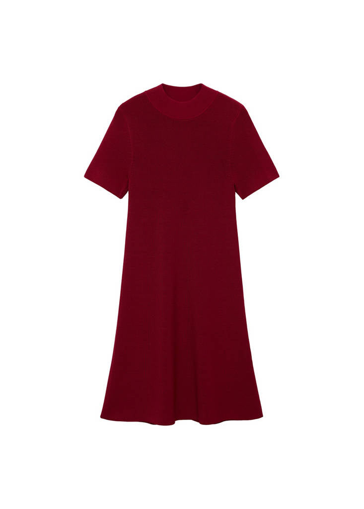 Abito In Maglia Collo Alto