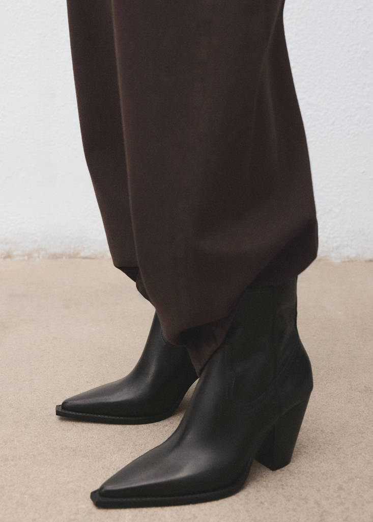 Bottines Cuir Talon Bloc