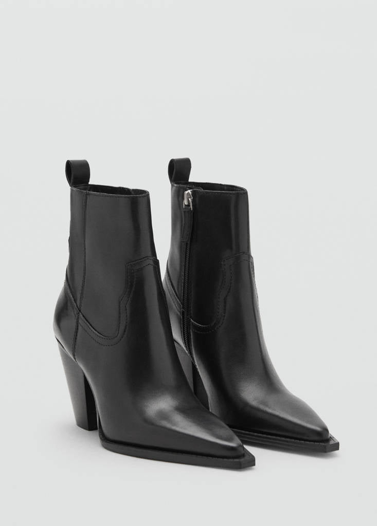 Bottines Cuir Talon Bloc