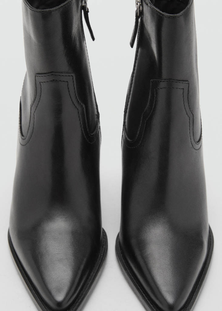 Bottines Cuir Talon Bloc