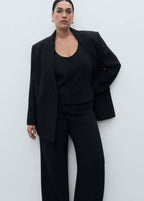 Pantalon De Costume Droit Taille Normale
