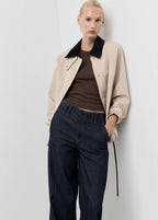 Pantalon Denim Large Avec Passants