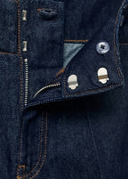 Pantalon Denim Large Avec Passants