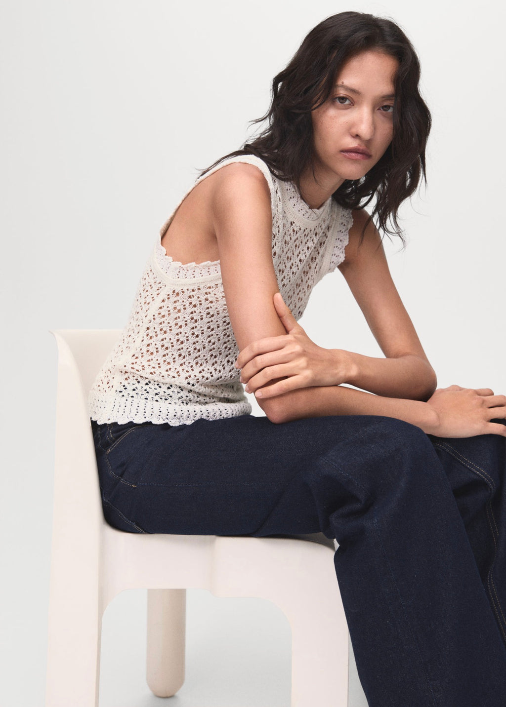 Top Maille Ajourée