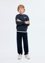 Sudadera Caution Azul Marino - Niño
